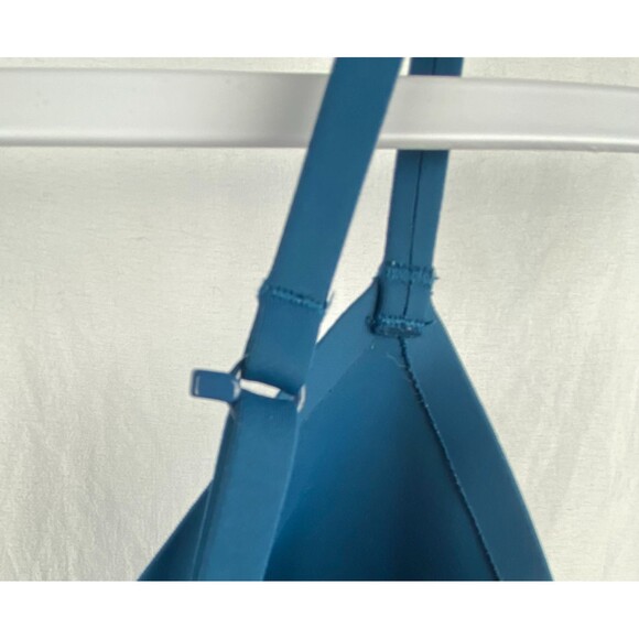 Free People Intimately Womens Size L Exotic Aqua Sage Longline Bralette Stretch - Picture 7 of 9